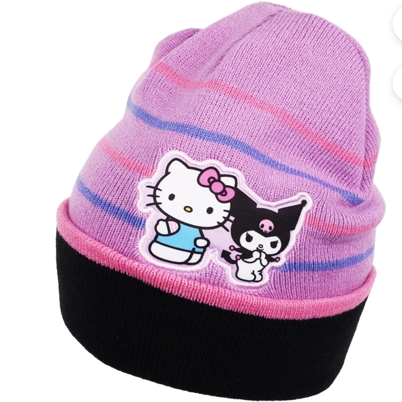 Hello Kitty Beanie Purple And Pink New - Picture 3 of 12